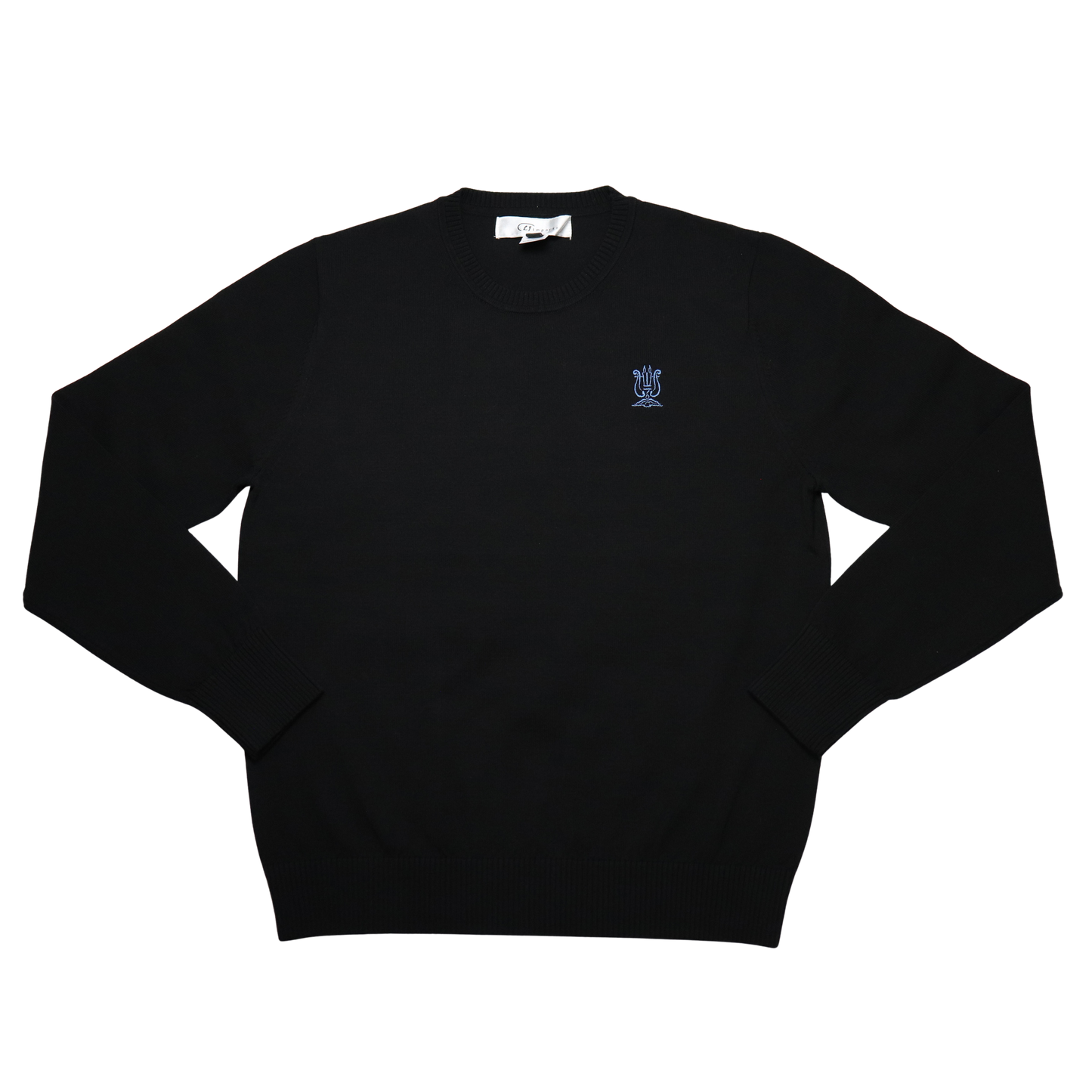 Crew Neck Sweater - Black - Shiras Devorah